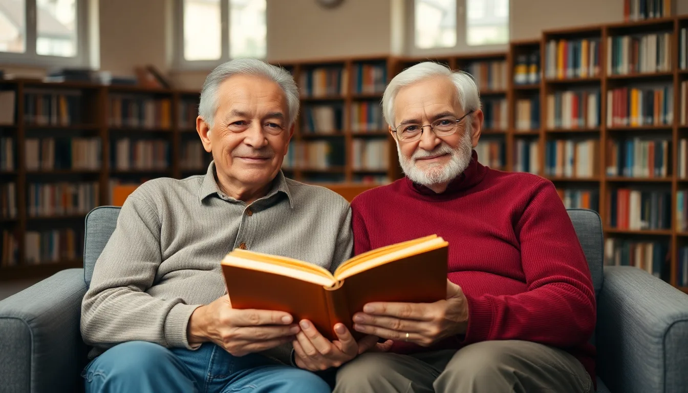 Dos abuelos se conocieron en un club de lectura: cinco anos despues